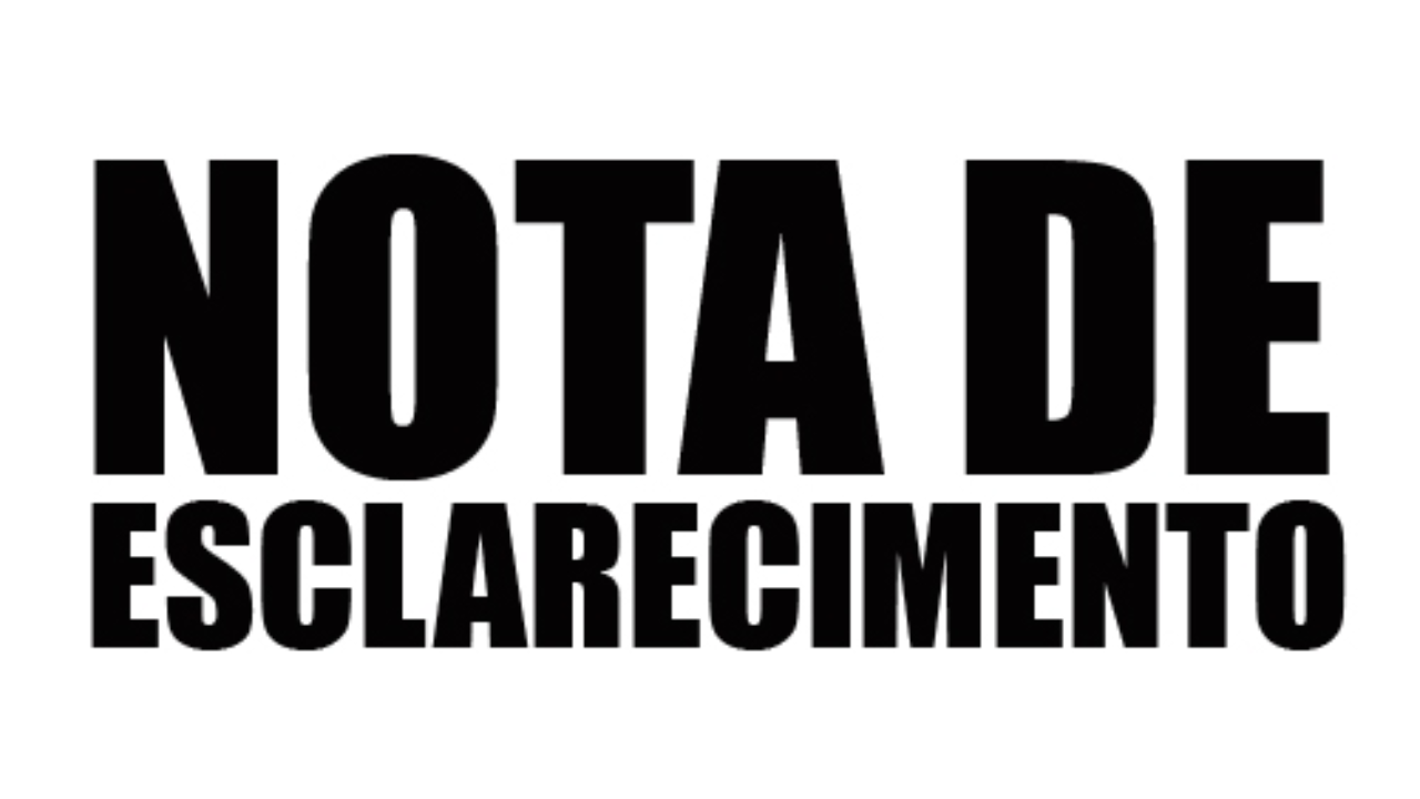 Nota de Posicionamento Oficial